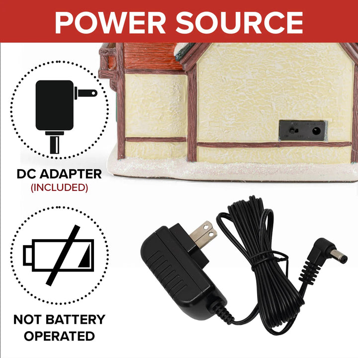 FG Square Christmas Village: Santa's Workshop sparkle-castle