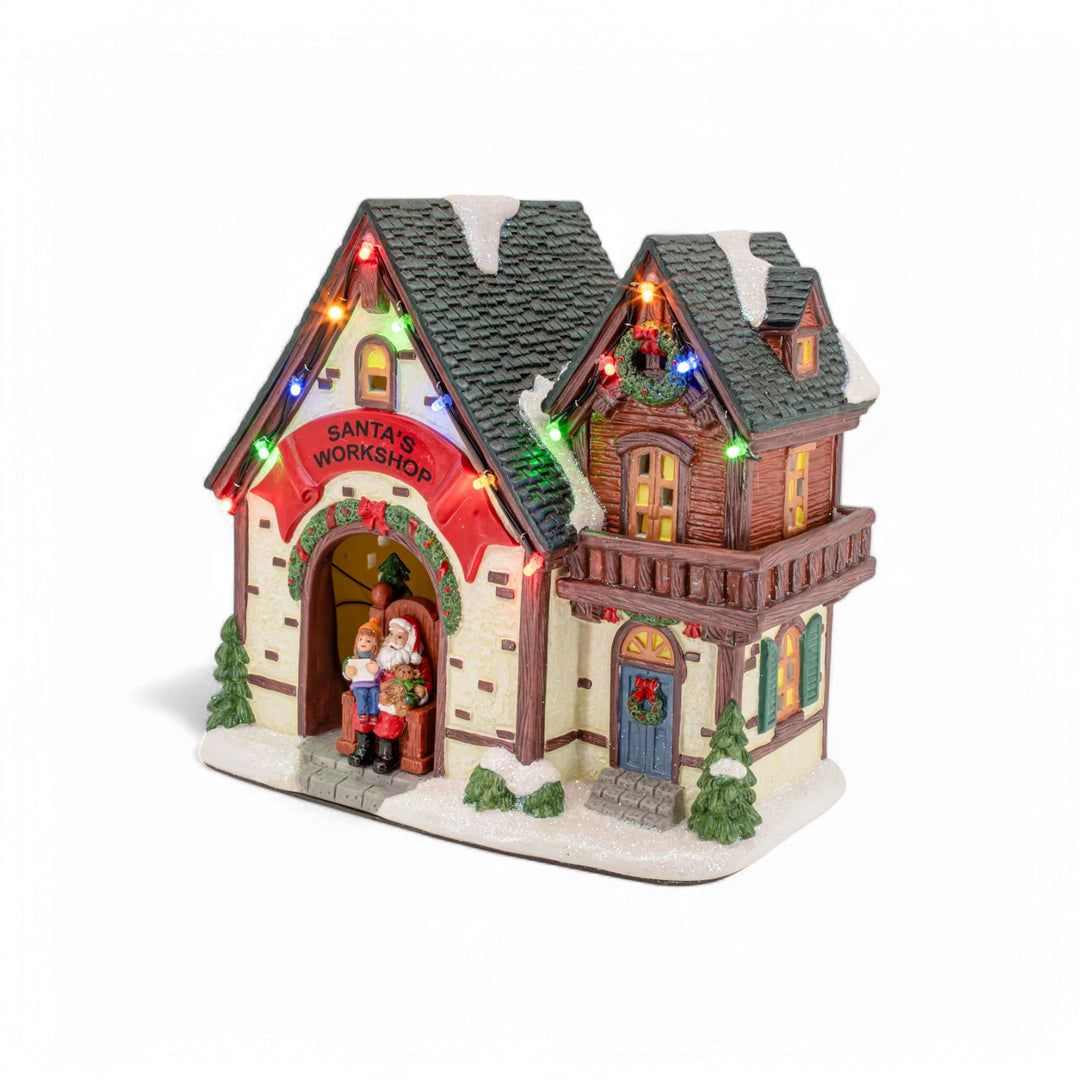 FG Square Christmas Village: Santa's Workshop sparkle-castle
