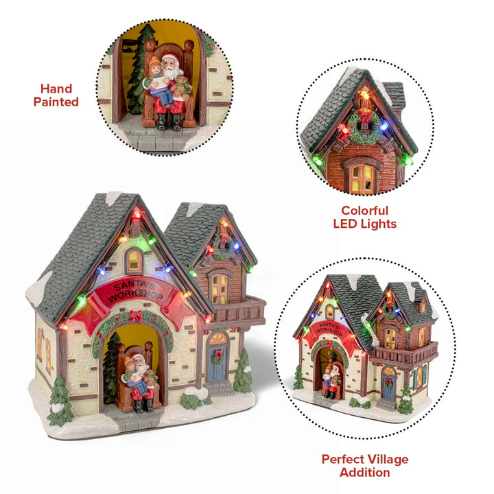 FG Square Christmas Village: Santa's Workshop sparkle-castle