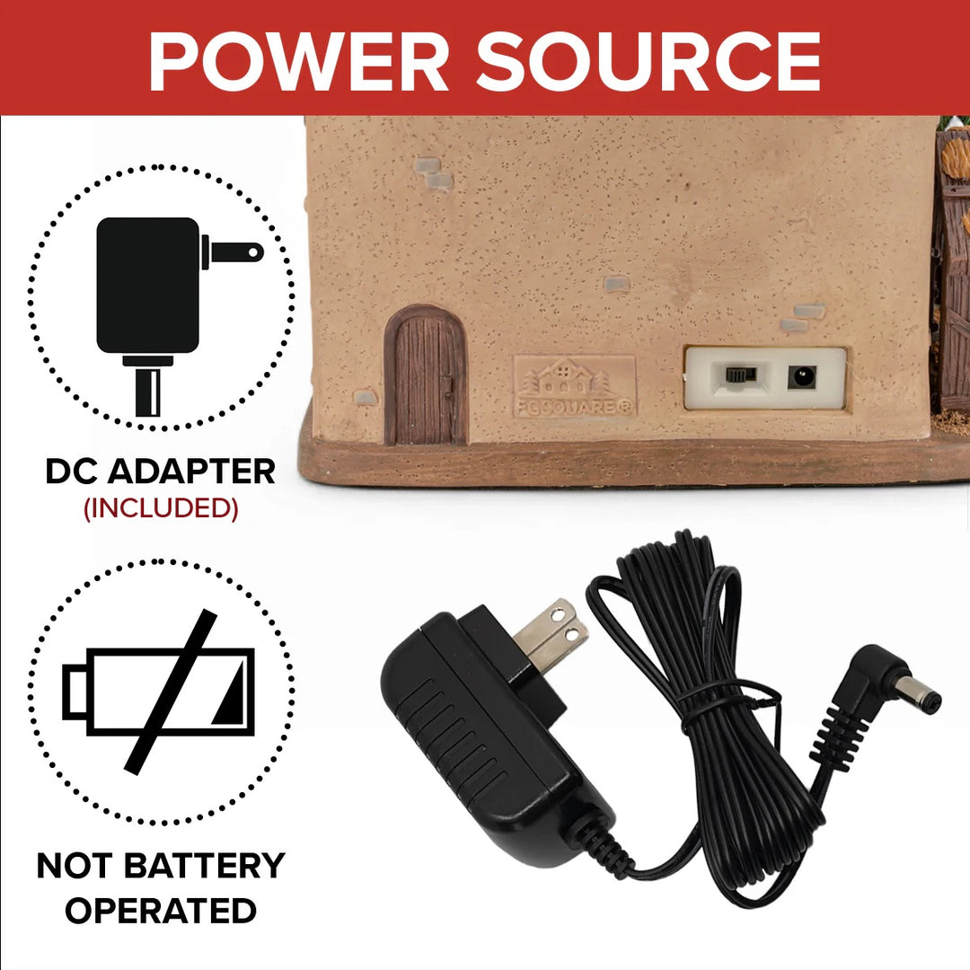 FG Square Christmas Village: Bethlehem Inn sparkle-castle