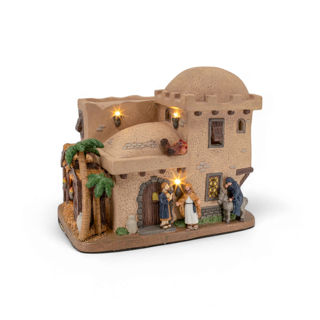 FG Square Christmas Village: Bethlehem Inn sparkle-castle