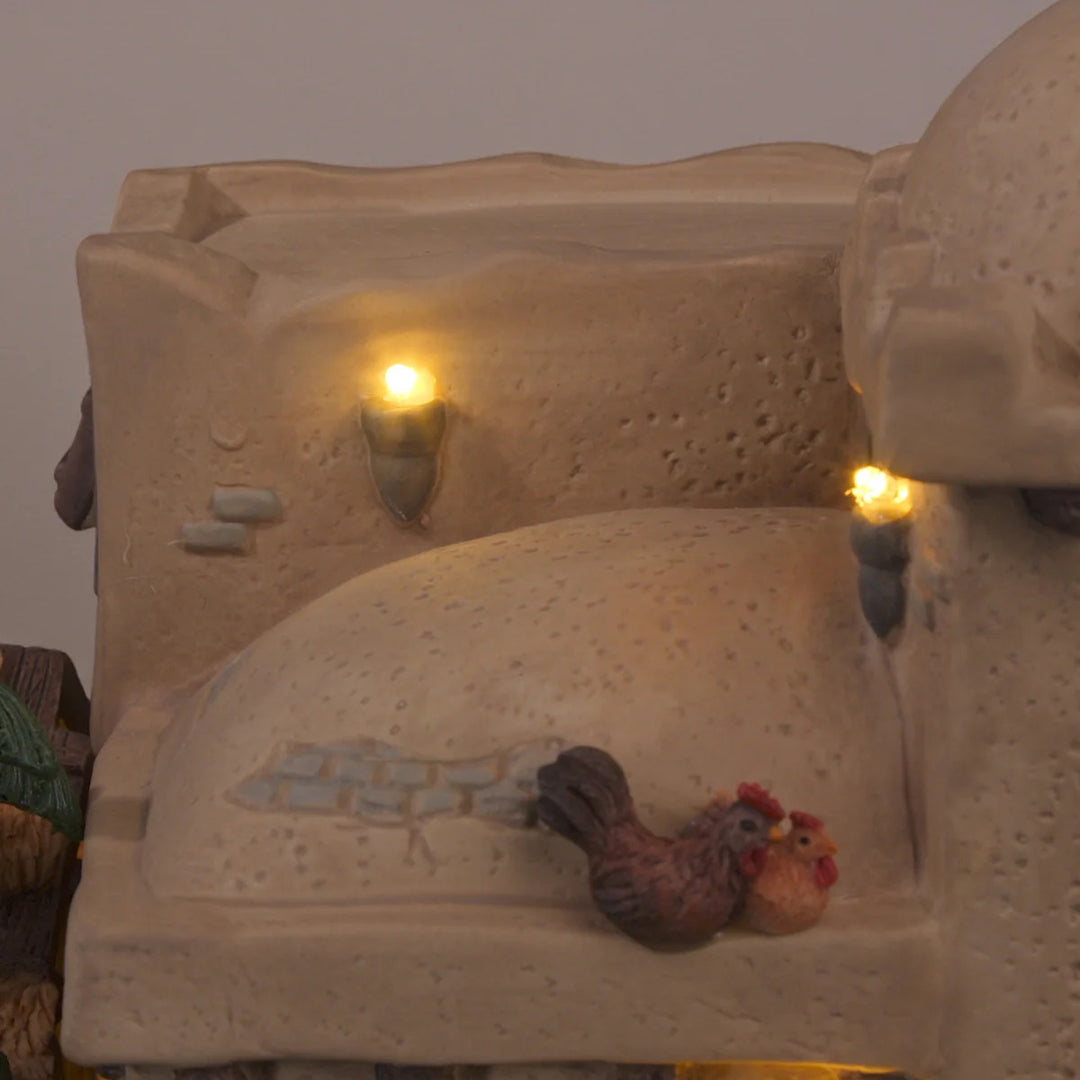 FG Square Christmas Village: Bethlehem Inn sparkle-castle