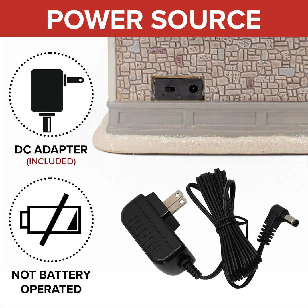 FG Square Christmas Village: Corner Cathedral sparkle-castle