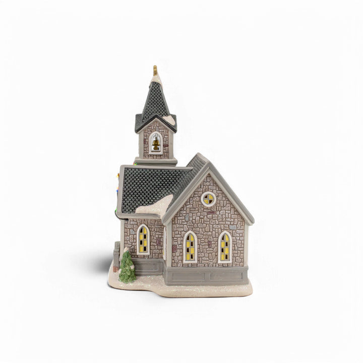 FG Square Christmas Village: Corner Cathedral sparkle-castle