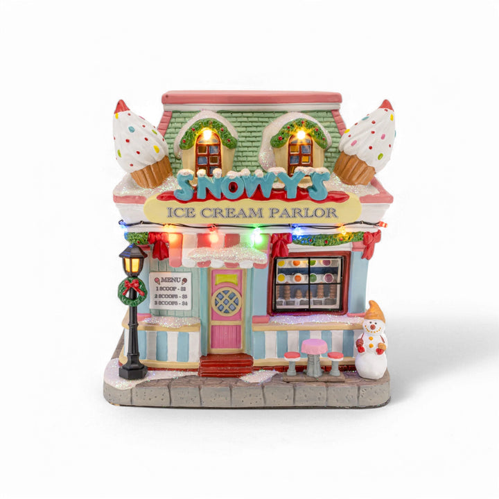 FG Square Christmas Village: Snowy's Ice Cream Parlor sparkle-castle