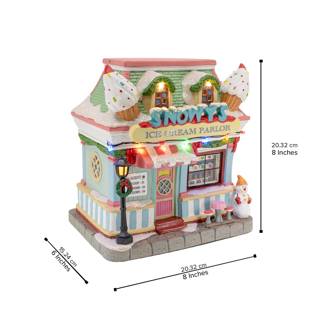 FG Square Christmas Village: Snowy's Ice Cream Parlor sparkle-castle