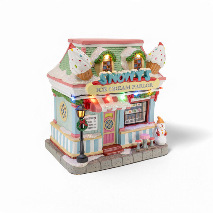 FG Square Christmas Village: Snowy's Ice Cream Parlor sparkle-castle