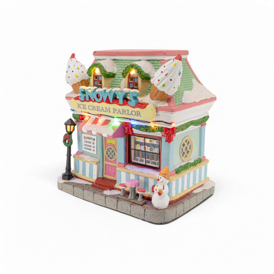FG Square Christmas Village: Snowy's Ice Cream Parlor sparkle-castle