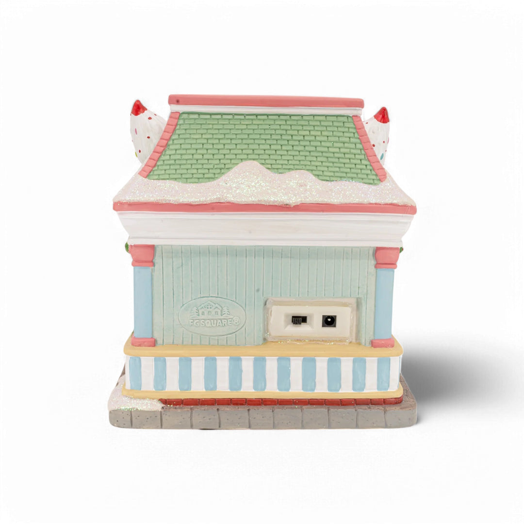 FG Square Christmas Village: Snowy's Ice Cream Parlor sparkle-castle