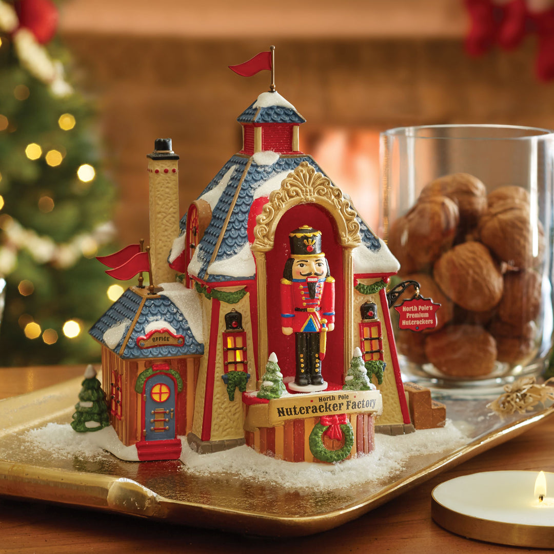 Department 56 North Pole Series: Nutcracker Factory sparkle-castle