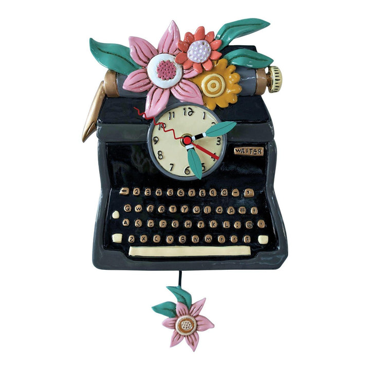 Allen Designs: Black Vintage Writer Clock sparkle-castle