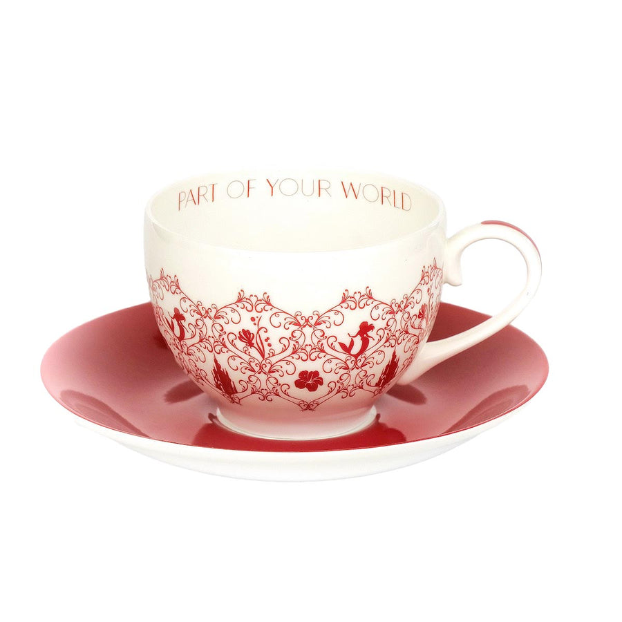 Disney English Ladies: Color Story Ariel Decorative Cup & Saucer sparkle-castle