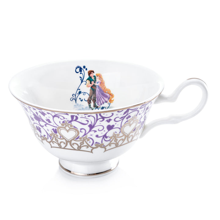Disney English Ladies: Wedding Platinum Rapunzel Decorative Cup & Saucer sparkle-castle
