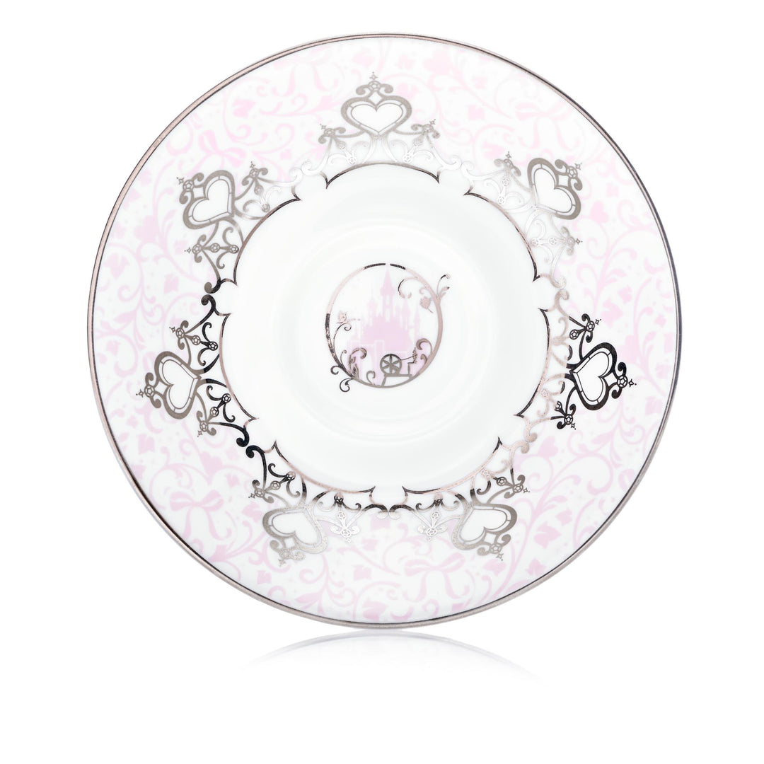 Disney English Ladies: Wedding Platinum Aurora Decorative Cup & Saucer sparkle-castle