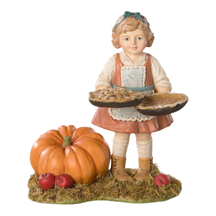 Bethany Lowe: Thanksgiving Patty Pie Maker Figurine sparkle-castle