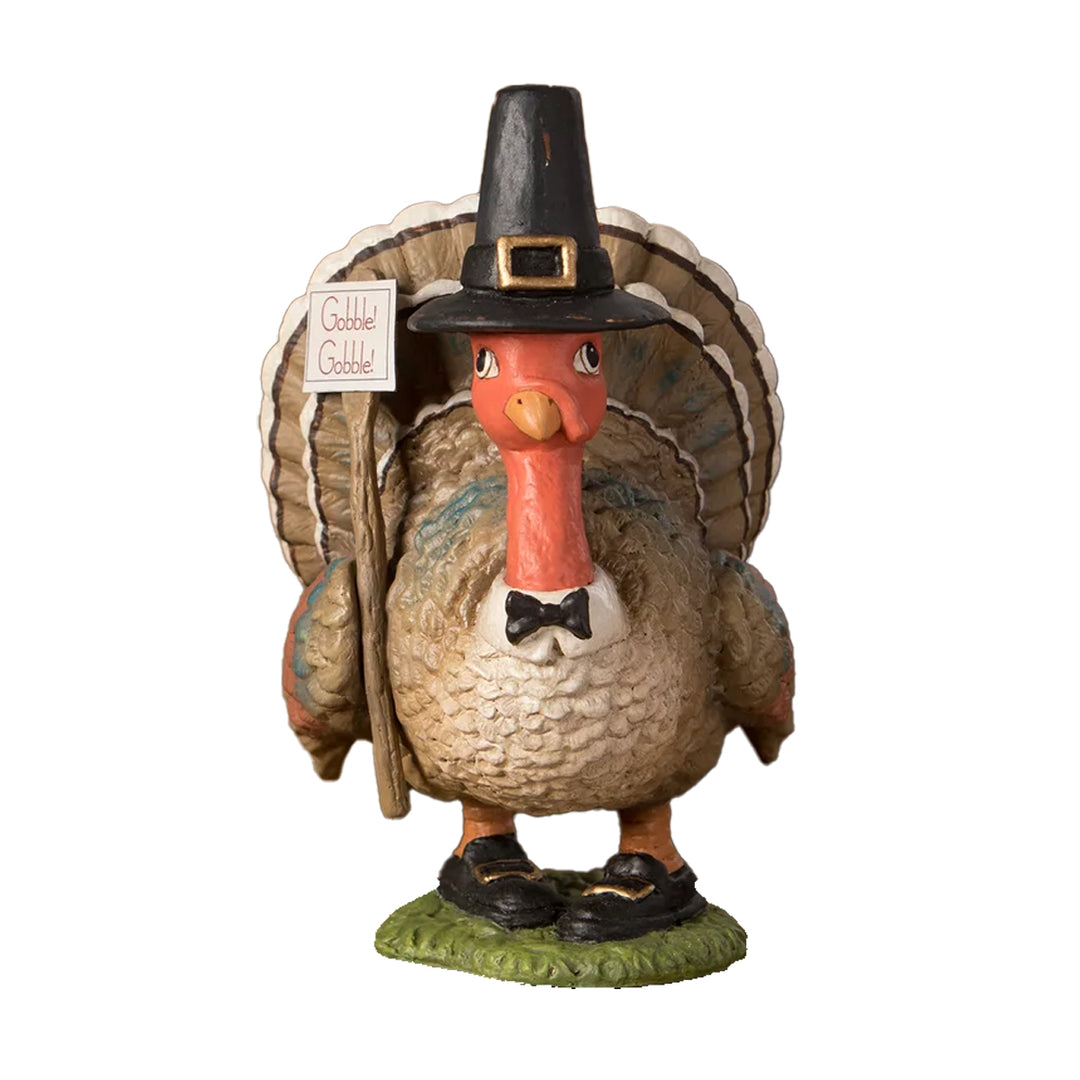 Bethany Lowe: Gobble Gobble Turkey Figurine sparkle-castle