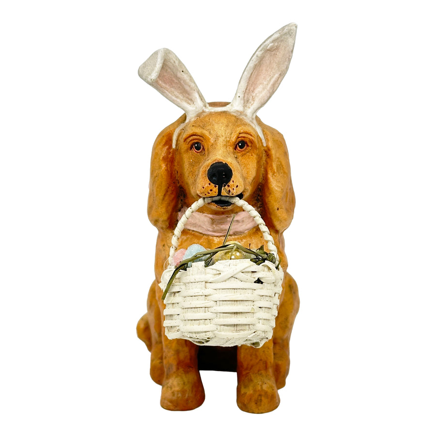 Bethany Lowe: Easter Puppy with Bunny Ears Figurine sparkle-castle