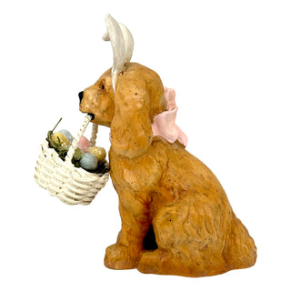 Bethany Lowe: Easter Puppy with Bunny Ears Figurine sparkle-castle