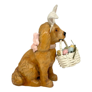 Bethany Lowe: Easter Puppy with Bunny Ears Figurine sparkle-castle