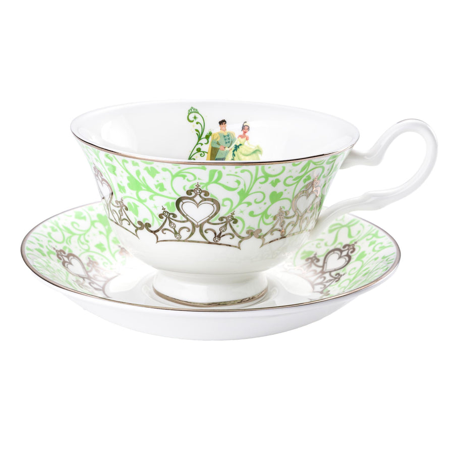 Disney English Ladies: Tiana Wedding Decorative Cup & Saucer sparkle-castle