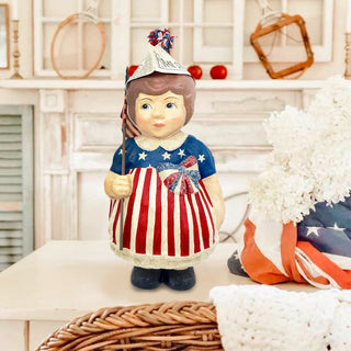 Bethany Lowe: Patriotic Betsy Large Figurine sparkle-castle