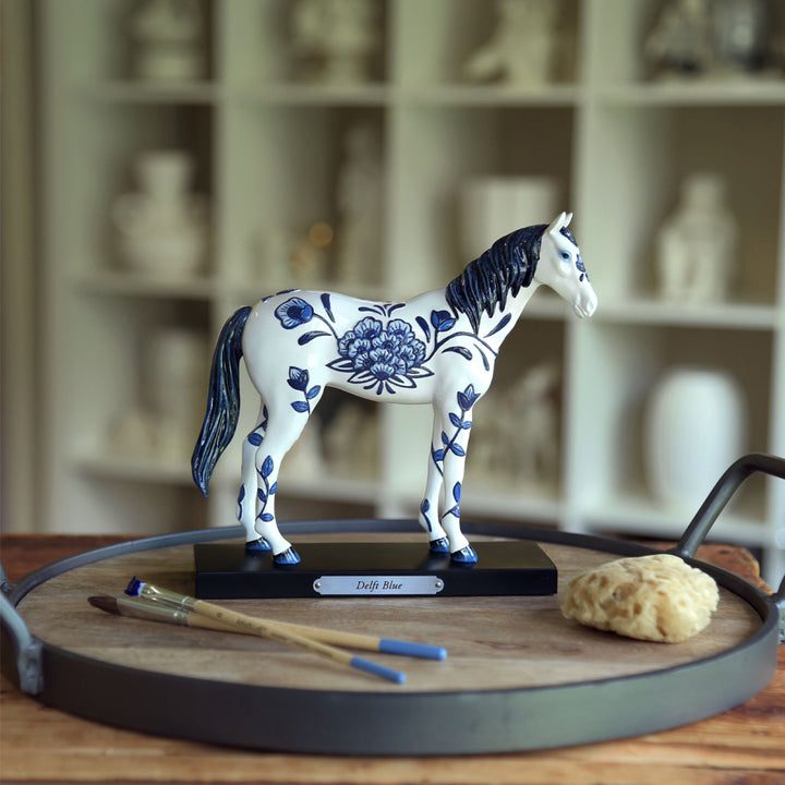 Trail of Painted Ponies: Delft Blue Figurine sparkle-castle