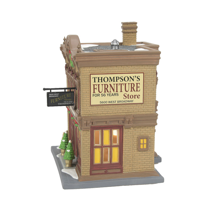 Department 56 Christmas in the City Village: Thompson's Furniture sparkle-castle