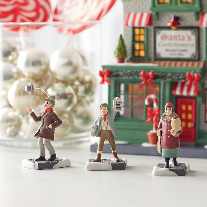 Department 56 Christmas in The City Village Accessory: Friends & Neighbors, Set of 3 sparkle-castle
