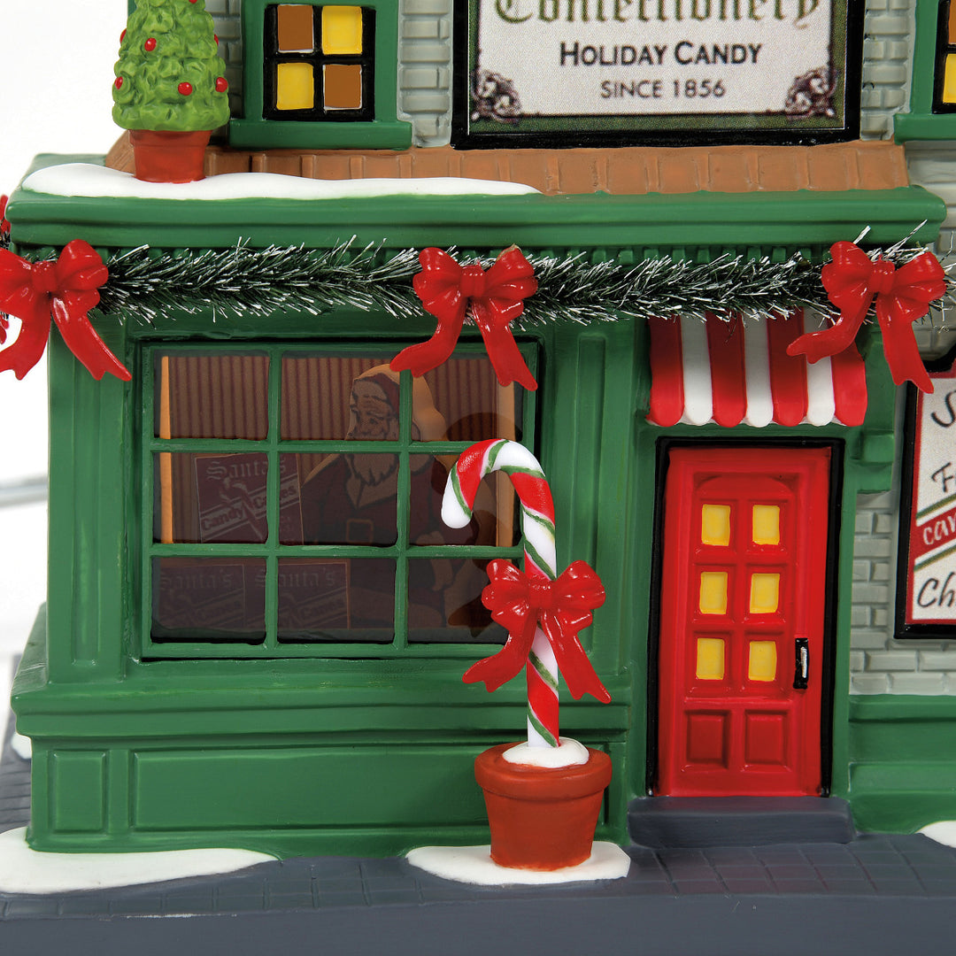 Department 56 Christmas in the City Village: Santa's Corner Confectionery sparkle-castle