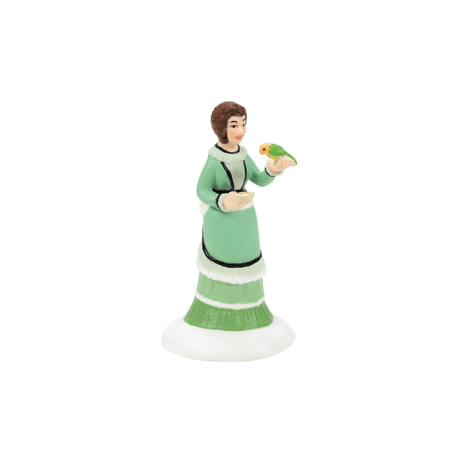Department 56 Dickens Village Accessory: Such A Lovely Lovebird sparkle-castle