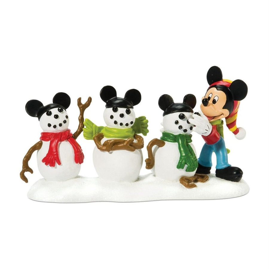 Department 56 Disney Snow Village Accessory: The Three Mouseketeers sparkle-castle