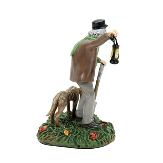 Department 56 Disney Snow Village Halloween Accessory: Silas Crump & His Old Dog, Bones sparkle-castle