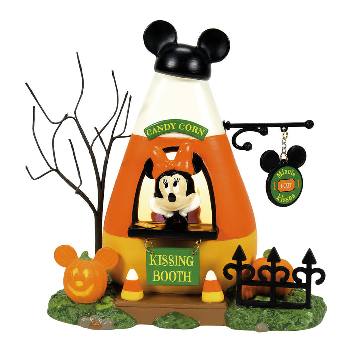 Department 56 Disney Snow Village Halloween: Minnie's Kissing Booth