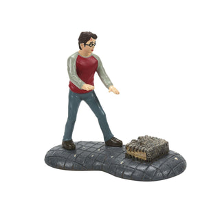 Department 56 Harry Potter Village Accessory: Harry & His Monster Book sparkle-castle