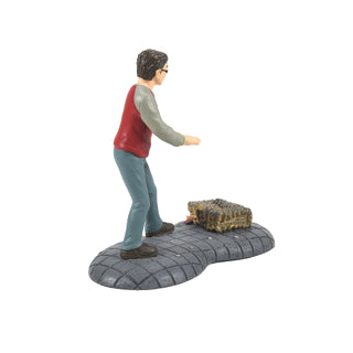 Department 56 Harry Potter Village Accessory: Harry & His Monster Book sparkle-castle