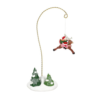 Department 56 North Pole Series Accessory: Elfette Test Flight - Aerial sparkle-castle