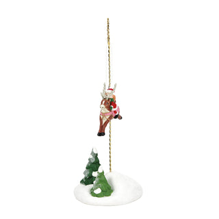 Department 56 North Pole Series Accessory: Elfette Test Flight - Aerial sparkle-castle