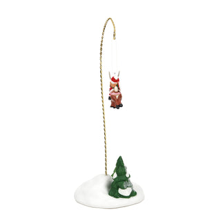 Department 56 North Pole Series Accessory: Elfette Test Flight - Aerial sparkle-castle