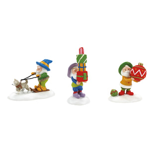 Department 56 North Pole Series Accessory: Friends & Neighbor, Set of 3 sparkle-castle