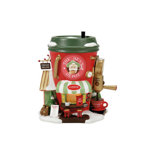 Department 56 North Pole Series: Bean Depot Espresso Co sparkle-castle