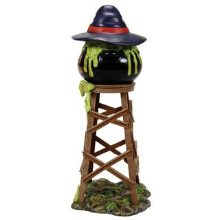 Department 56 Snow Village Halloween Accessory: Witch Hollow Water Tower sparkle-castle