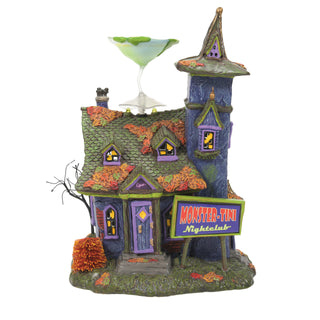 Department 56 Snow Village Halloween: Monstertini's Nightclub sparkle-castle