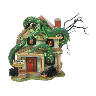 Department 56 Snow Village Halloween: The Kraken House sparkle-castle