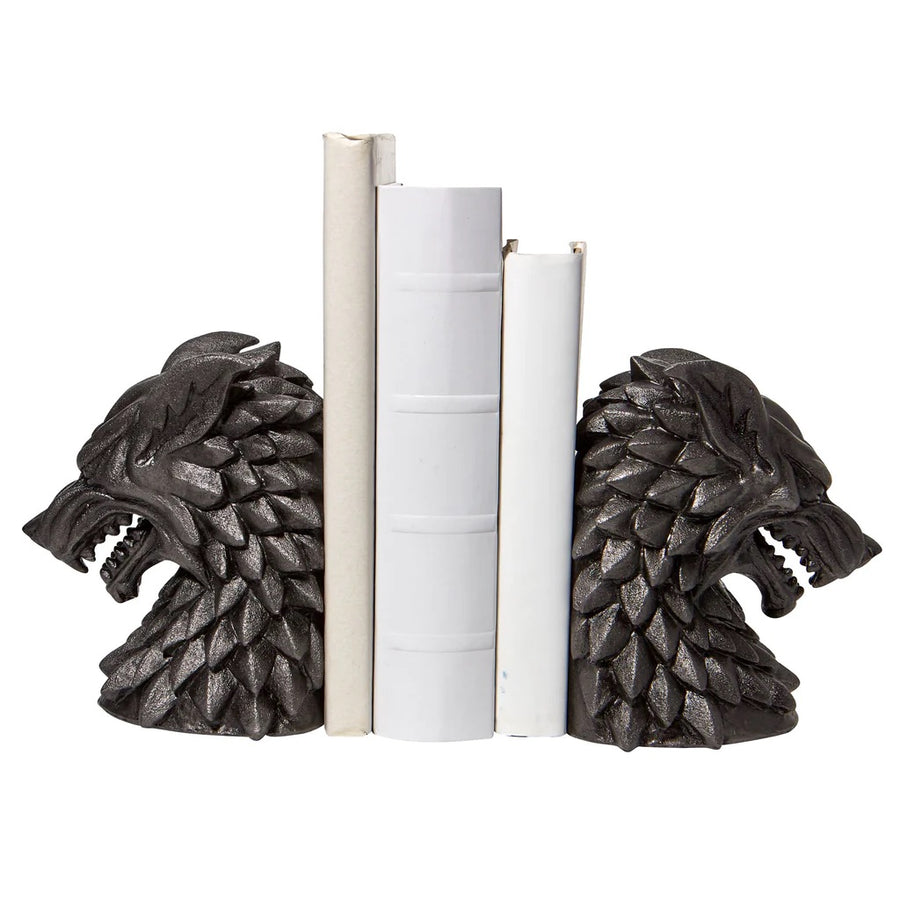 Department 56 Studio Brands: Game of Thrones House Stark Bookends sparkle-castle