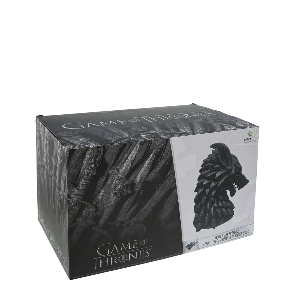 Department 56 Studio Brands: Game of Thrones House Stark Bookends sparkle-castle