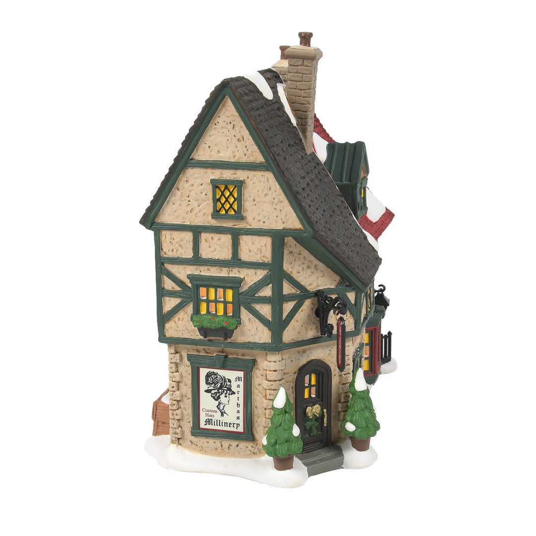 Department 56 Dickens A Christmas Carol Village: Christmas Carol Cornhill Shops sparkle-castle