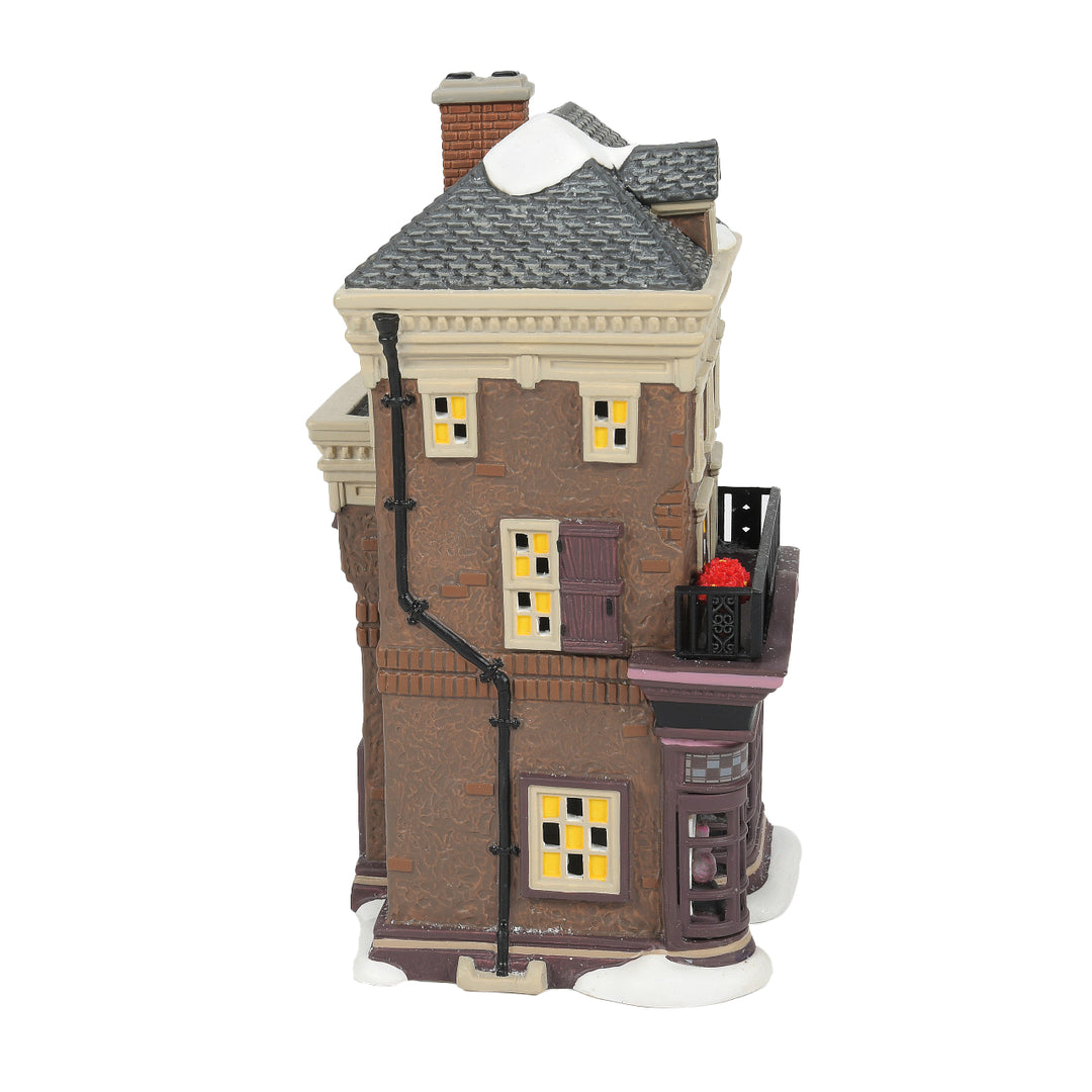 Department 56 Dickens Snow Village: Otto Of Roses Perfumery sparkle-castle