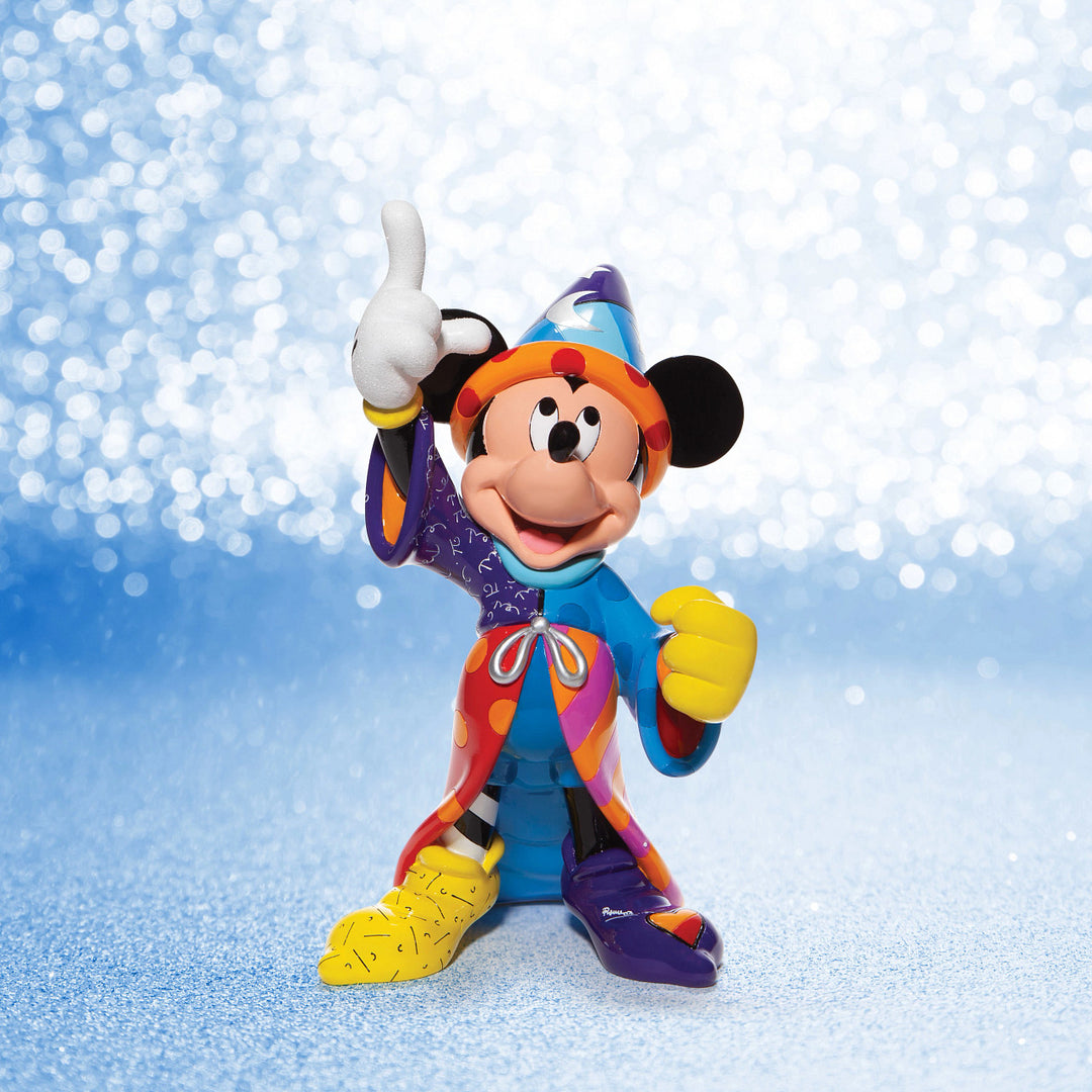 Disney Britto: 80th Anniversary Sorcerer Mickey Figurine sparkle-castle