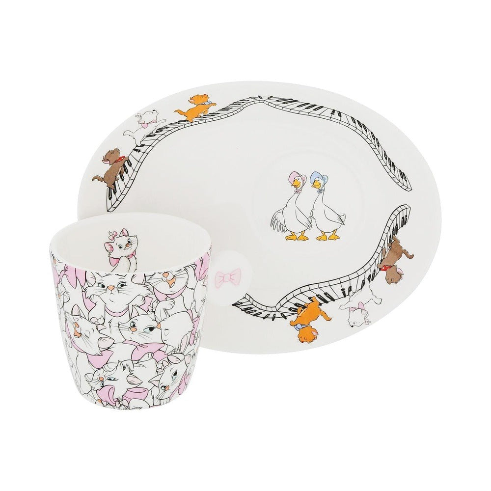 Disney English Ladies: Aristocats Decorative Cup & Saucer sparkle-castle