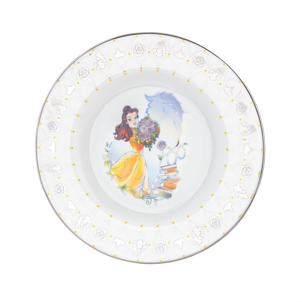 Disney English Ladies: D100 Belle 6" Decorative Plate sparkle-castle